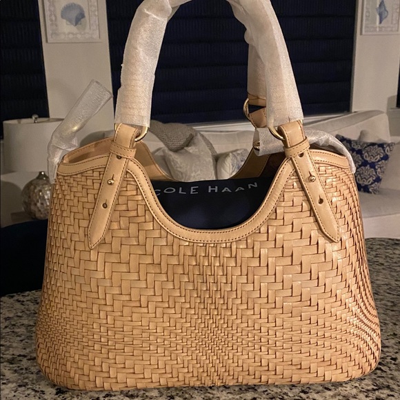 ✨SOLD!✨Cole Haan✨NWT!✨Genevieve Woven Leather Bag - Picture 11 of 16